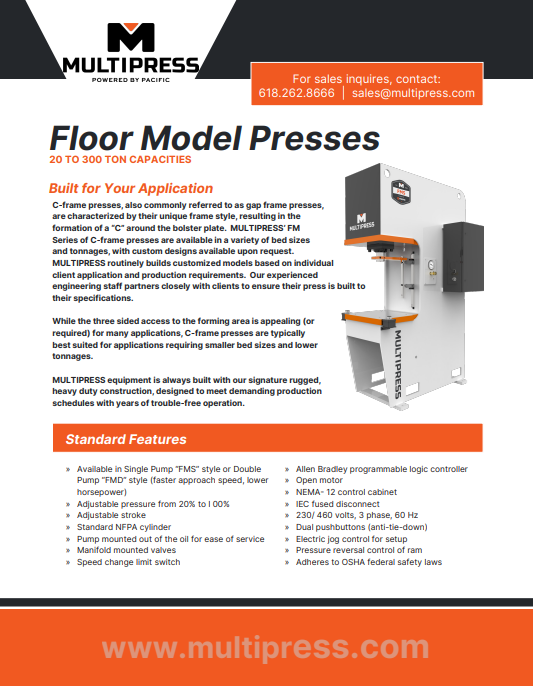 FMS Series C-Frame Presses Brochure