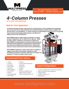 4 Post Presses Brochure Download